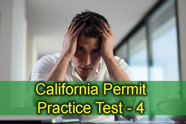 California Permit Practice Test - 4