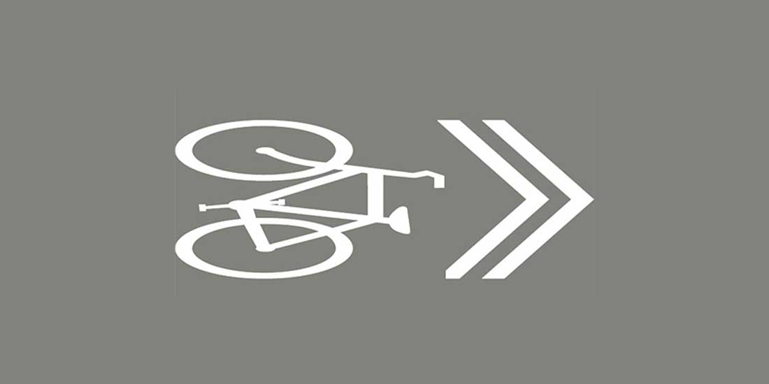Señalización compartida para bicicletas (Sharrow)