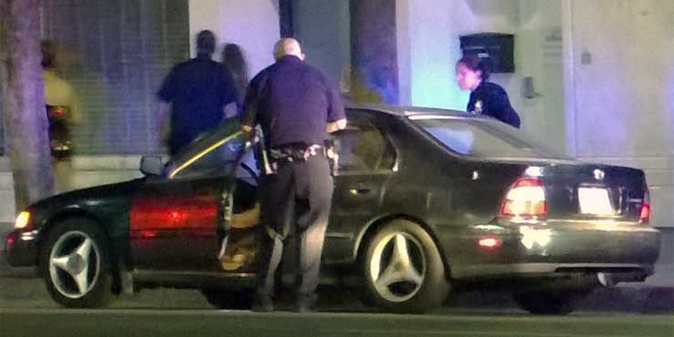 Law enforcement stop Los Angeles