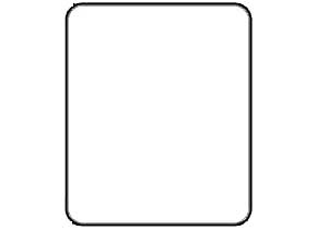 White rectangle